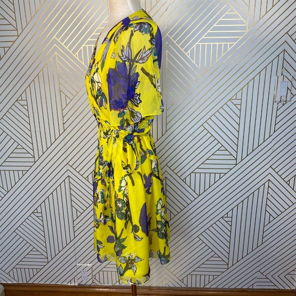 Diane von Furstenberg Katina Dress Chrome Yellow - Picture 5 of 8